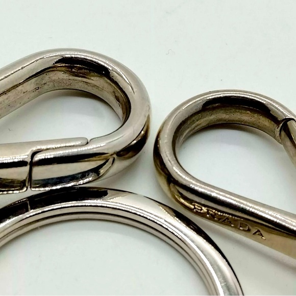 Auth Prada Industrial Keychain Bag Charm Set Edward Robot Yellow Heart Black Tag - Picture 7 of 8